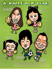 似顔絵名刺見本1