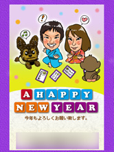 似顔絵名刺見本1