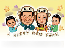 似顔絵名刺見本1