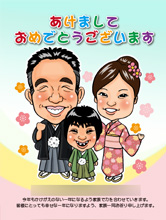 似顔絵名刺見本1