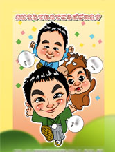 似顔絵名刺見本1