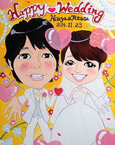 似顔絵ウエルカムボード